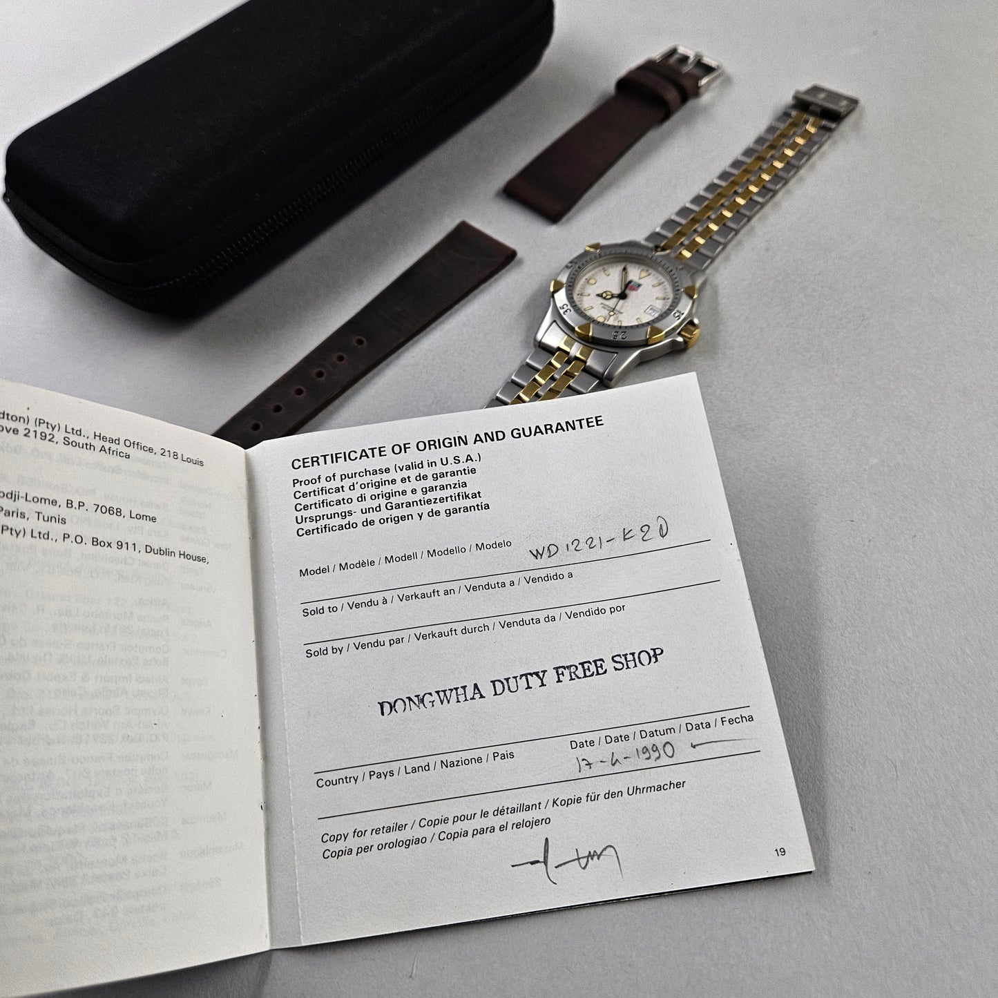 Tag Heuer WD1221-K-20