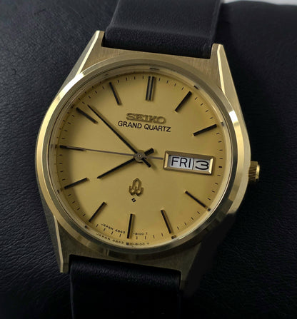 Seiko Grand Quartz 4843-8110 Cap Gold