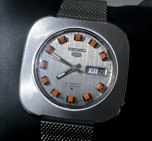 Seiko 5 Sports 6119-7400 “Orange Block Dial”