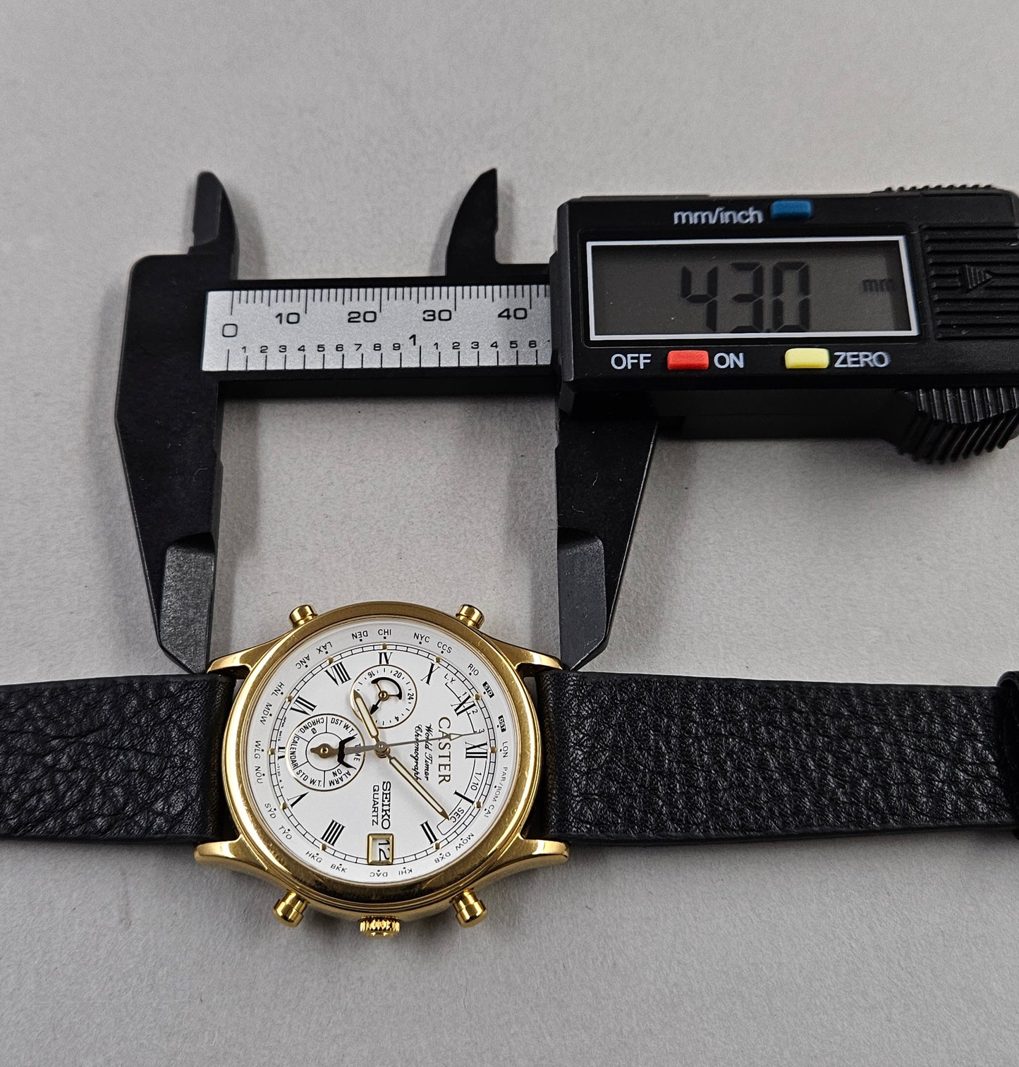 Seiko World Timer Chronograph Caster 6M15-7030