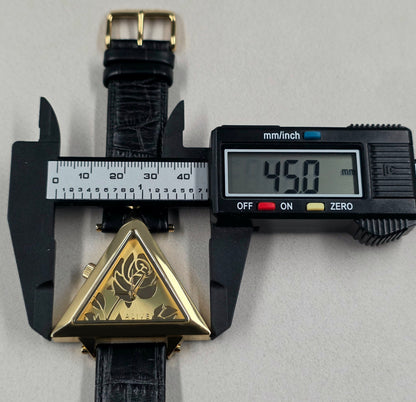 ALIVE × JULIDY Rose-Motif Triangular Watch