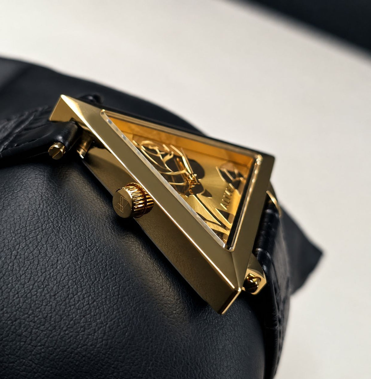 ALIVE × JULIDY Rose-Motif Triangular Watch