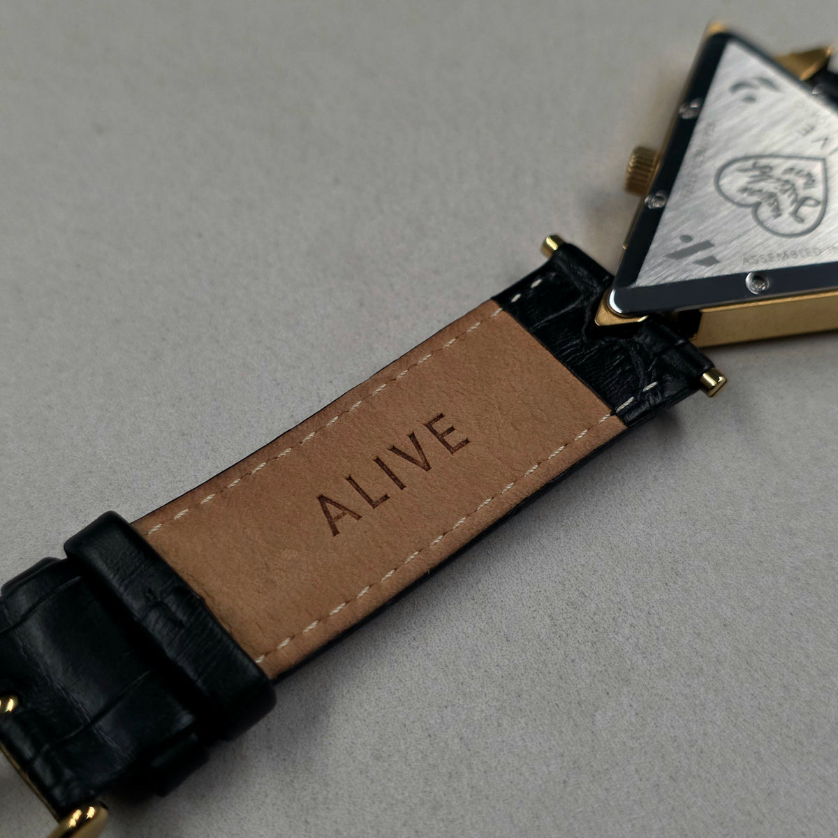 ALIVE × JULIDY Rose-Motif Triangular Watch