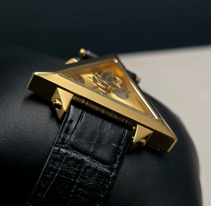 ALIVE × JULIDY Rose-Motif Triangular Watch