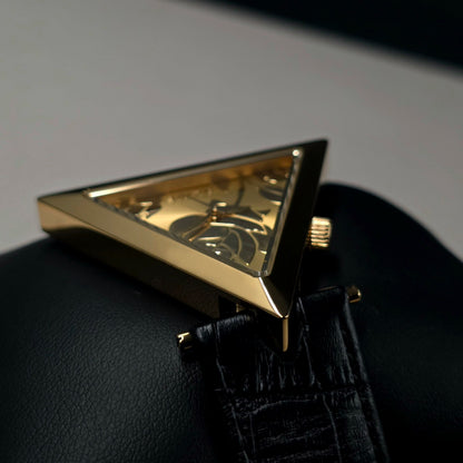 ALIVE × JULIDY Rose-Motif Triangular Watch