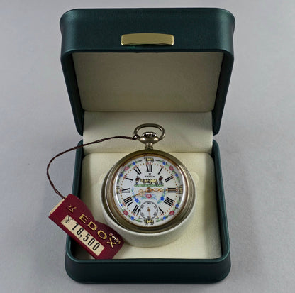 Edox Swiss Pocket Watch – Alpine Cow Dial