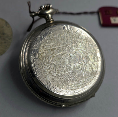 Edox Swiss Pocket Watch – Alpine Cow Dial