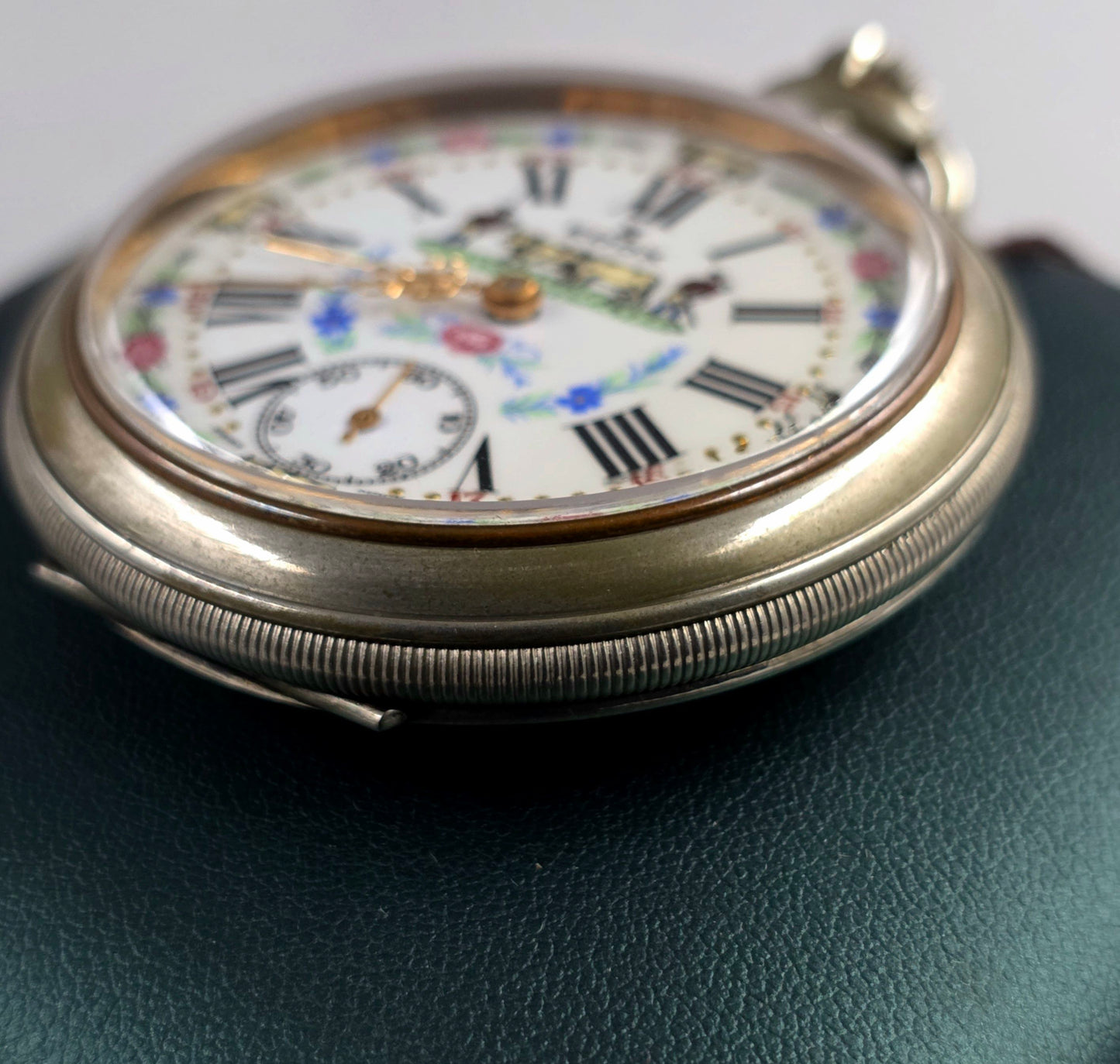 Edox Swiss Pocket Watch – Alpine Cow Dial