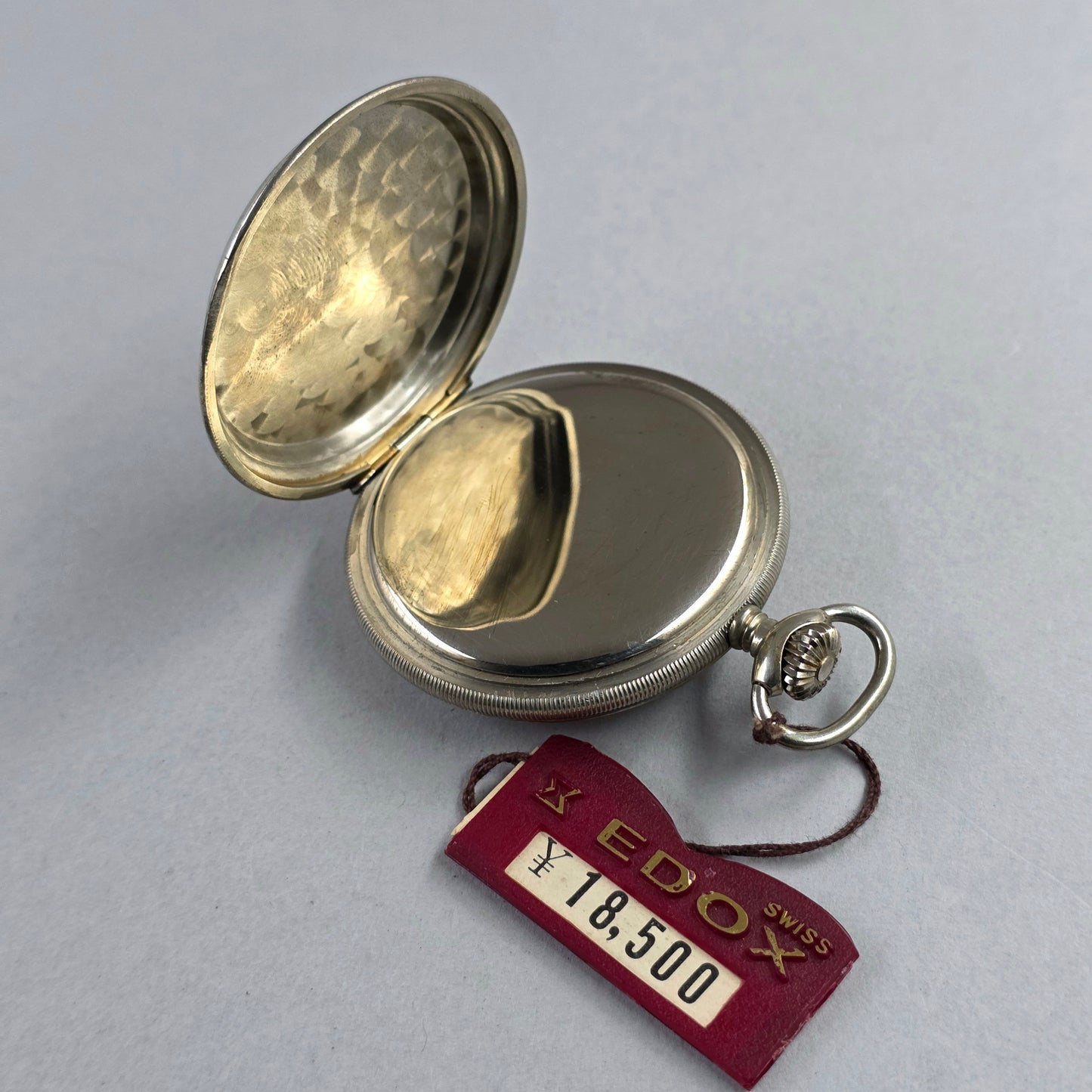 Edox Swiss Pocket Watch – Alpine Cow Dial