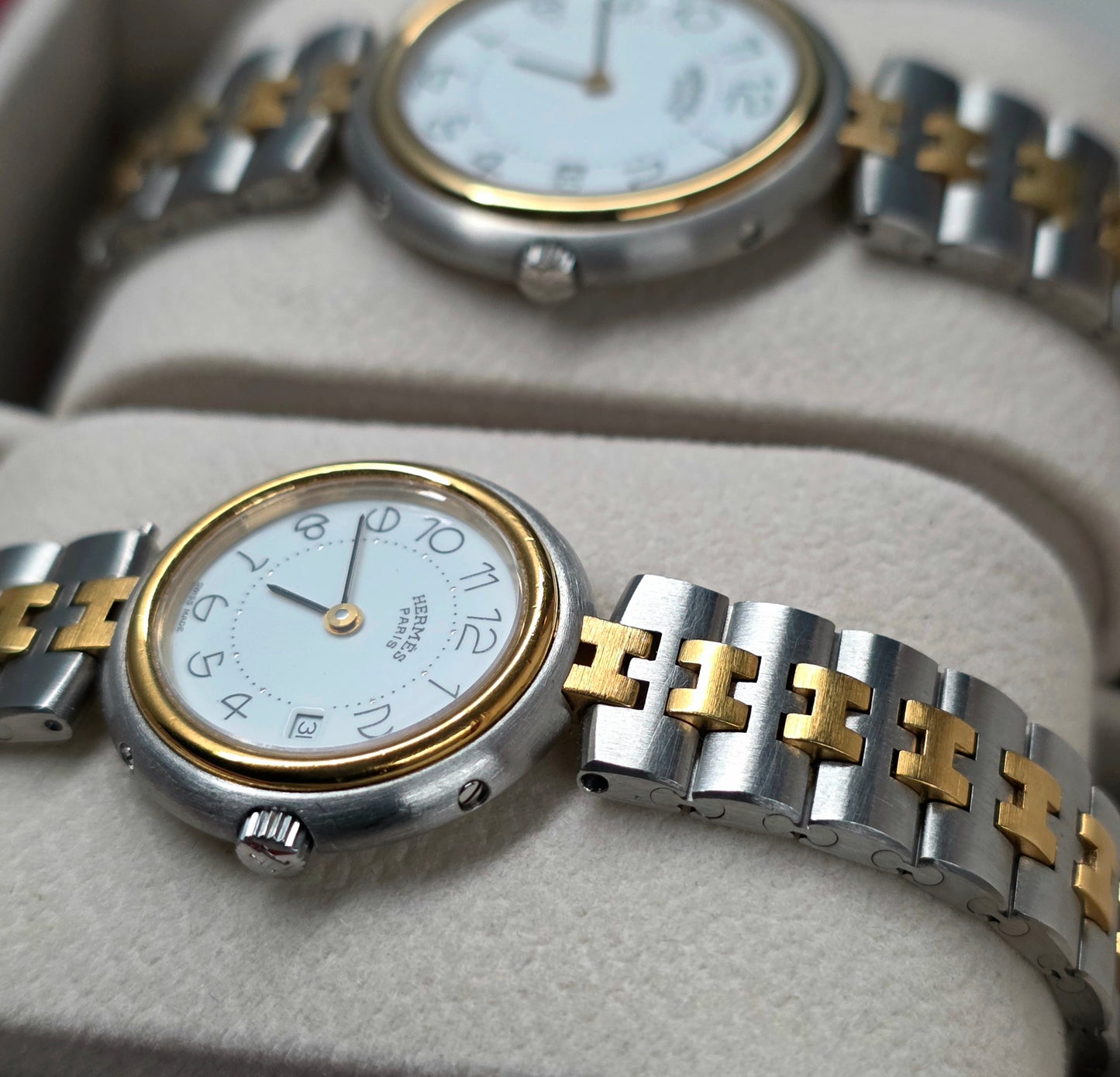 Hermès Profil Couple Watch Set