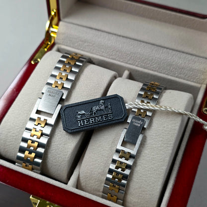 Hermès Profil Couple Watch Set
