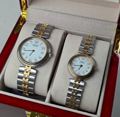 Hermès Profil Couple Watch Set