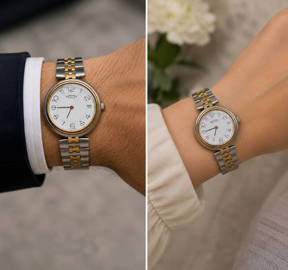 Hermès Profil Couple Watch Set