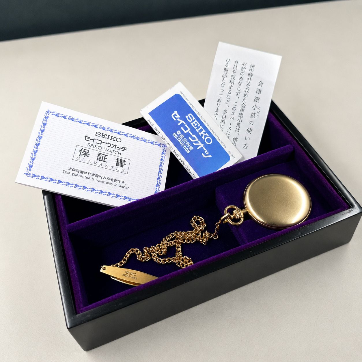Seiko 7N07-001A Pocket Watch