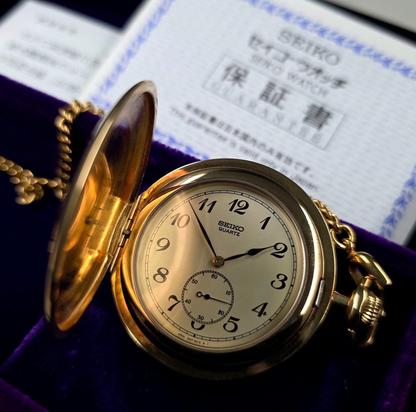 Seiko 7N07-001A Pocket Watch