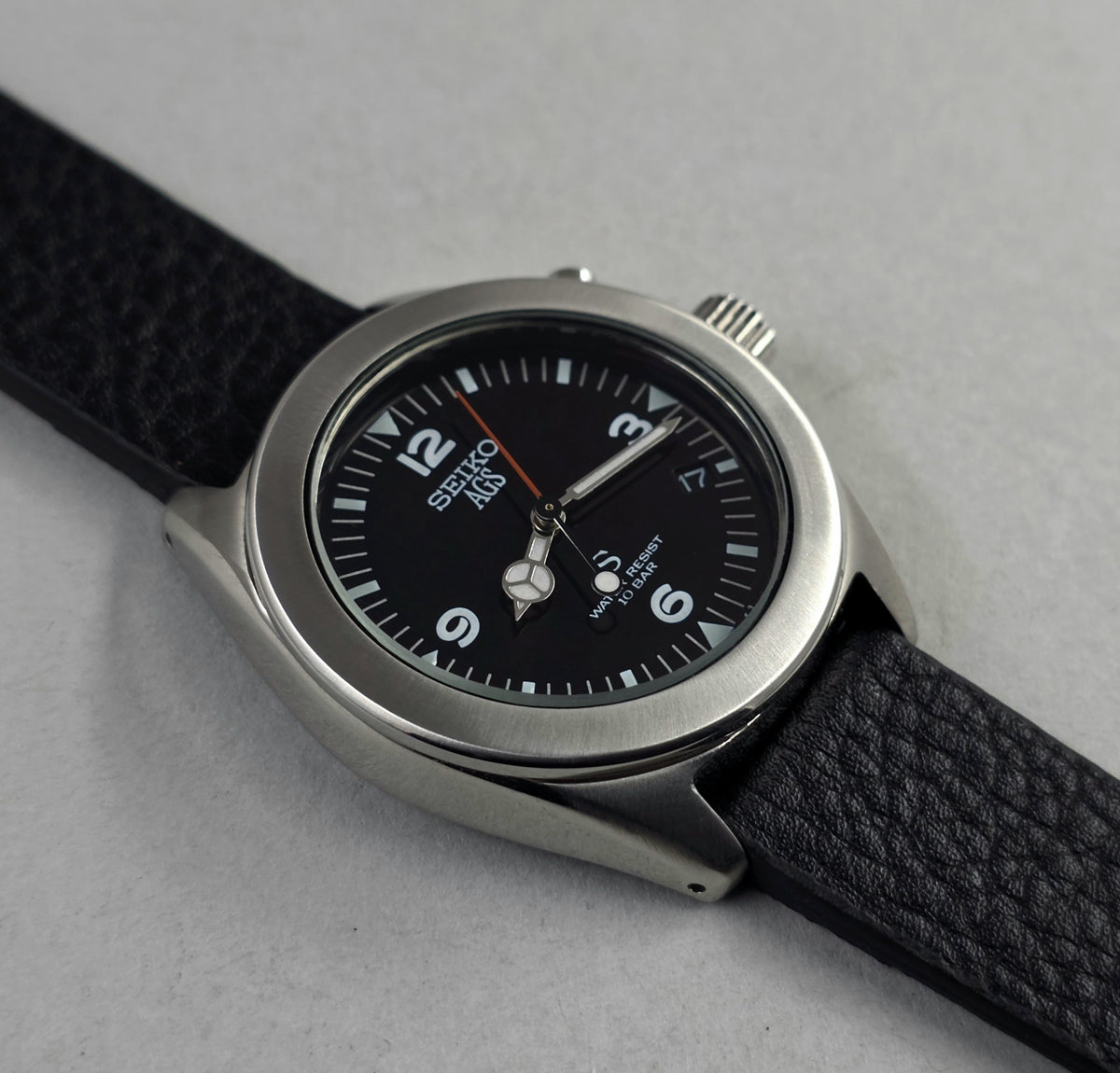 Seiko AGS SUS 5M22-6C30 - Black Dial