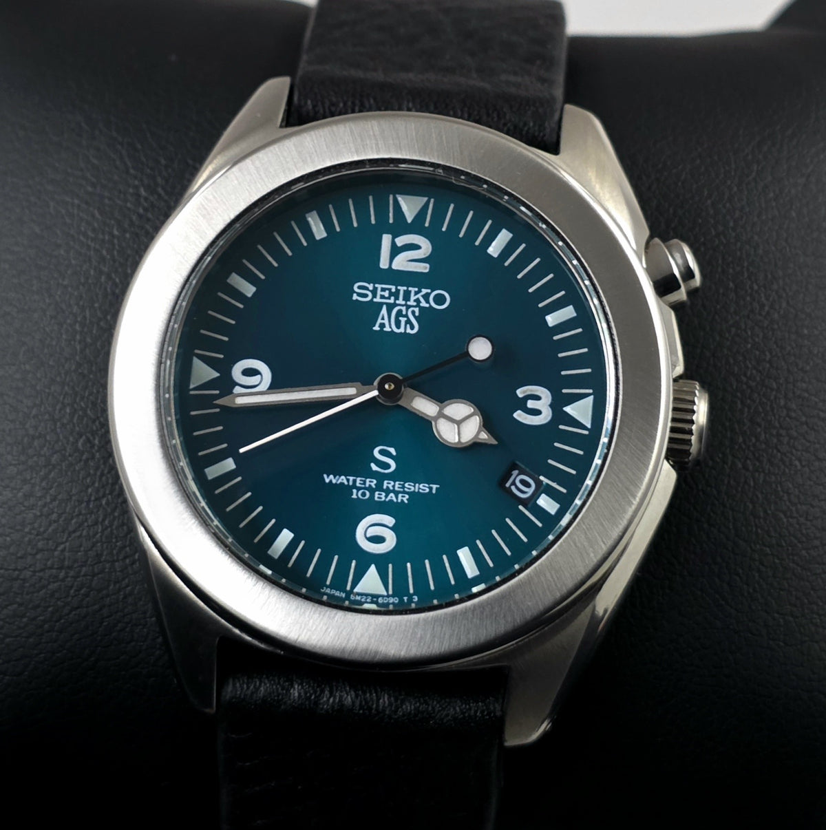 Seiko AGS SUS 5M22-6C30 - Green Dial