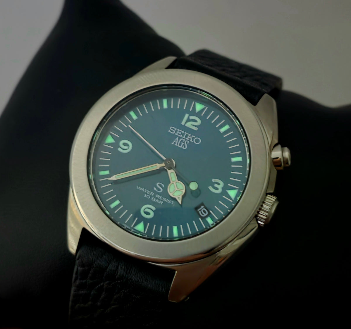 Seiko AGS SUS 5M22-6C30 - Green Dial
