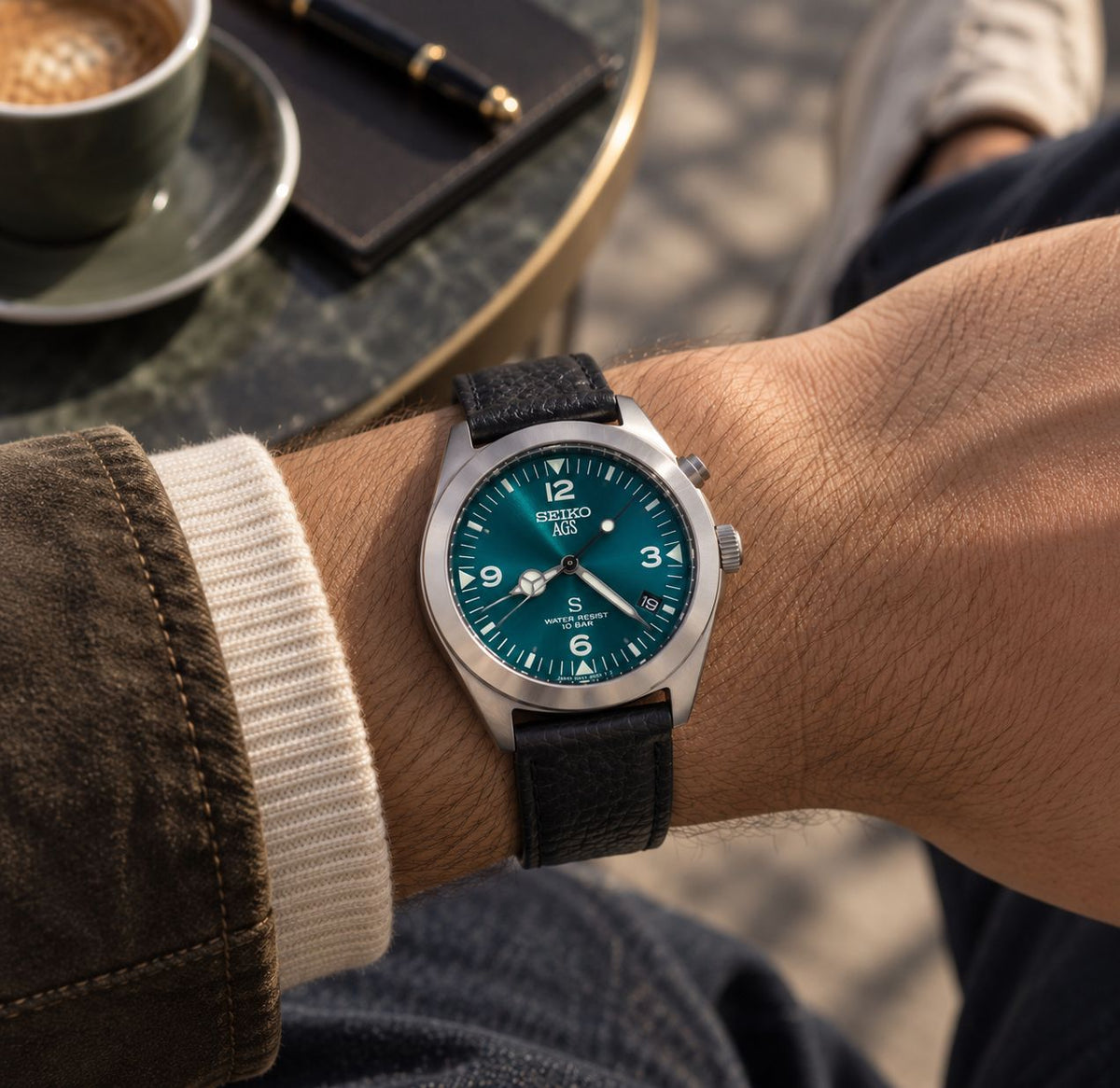 Seiko AGS SUS 5M22-6C30 - Green Dial