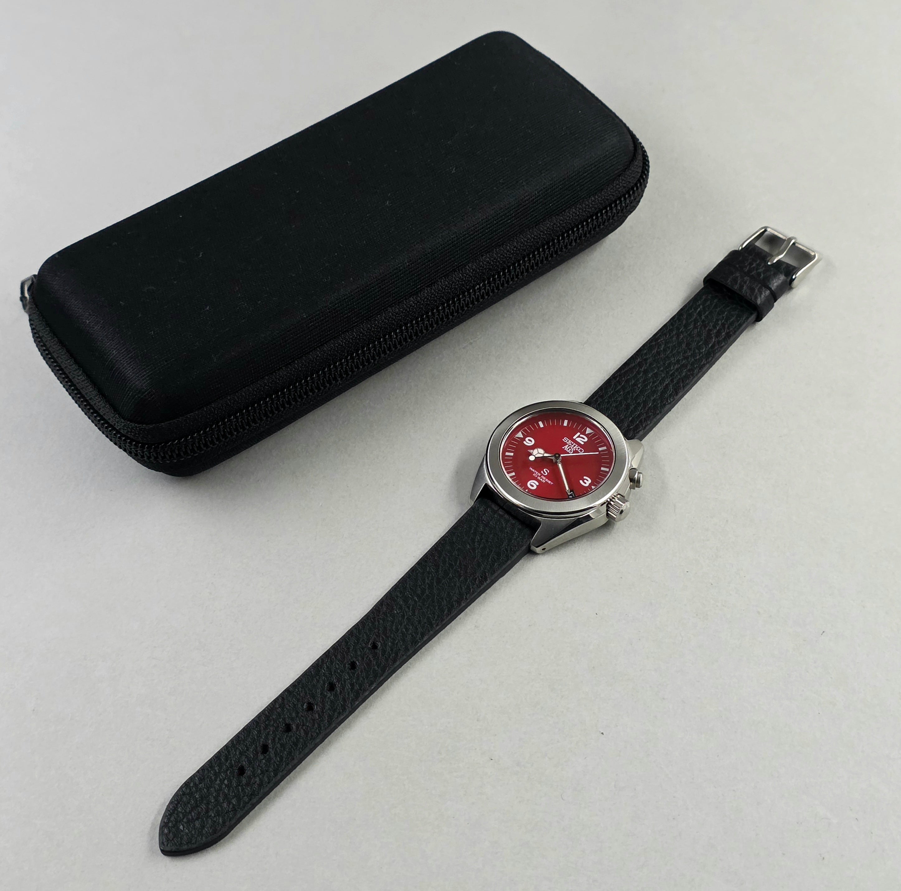 Seiko AGS SUS 5M22-6C30 A Red-Dialled – Turgay's Watches