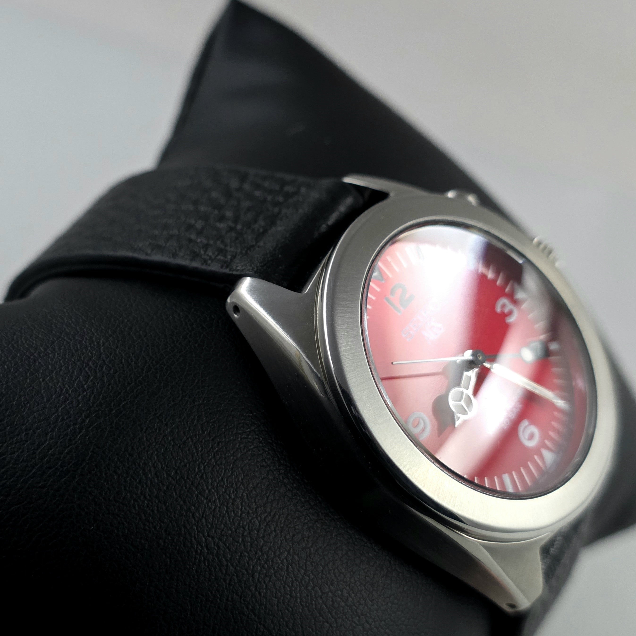 Seiko AGS SUS 5M22-6C30 A Red-Dialled – Turgay's Watches