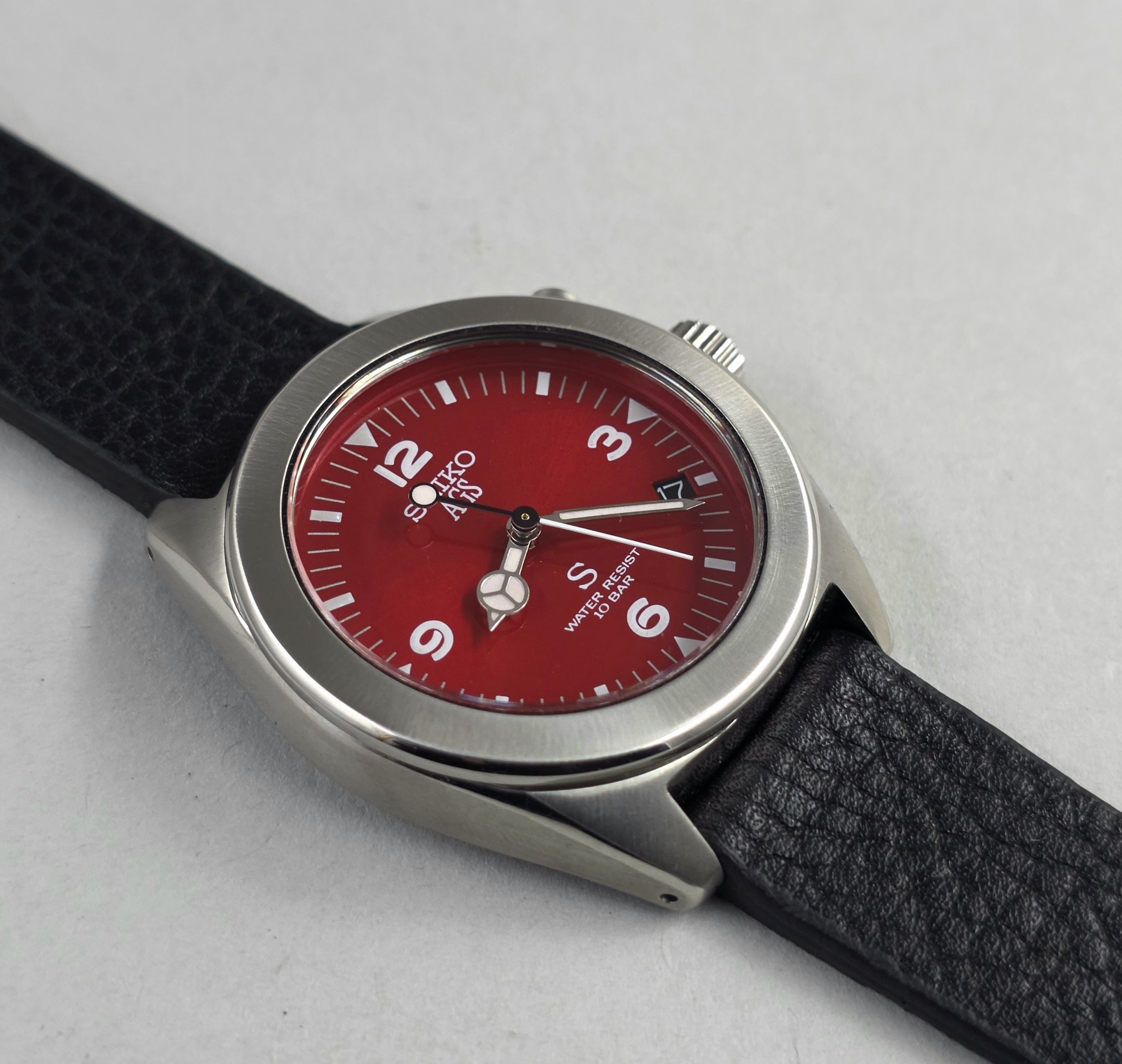 Seiko AGS SUS 5M22-6C30 A Red-Dialled – Turgay's Watches