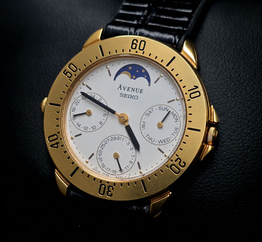 Seiko Avenue Moon Phase Ref. 7F38-6250